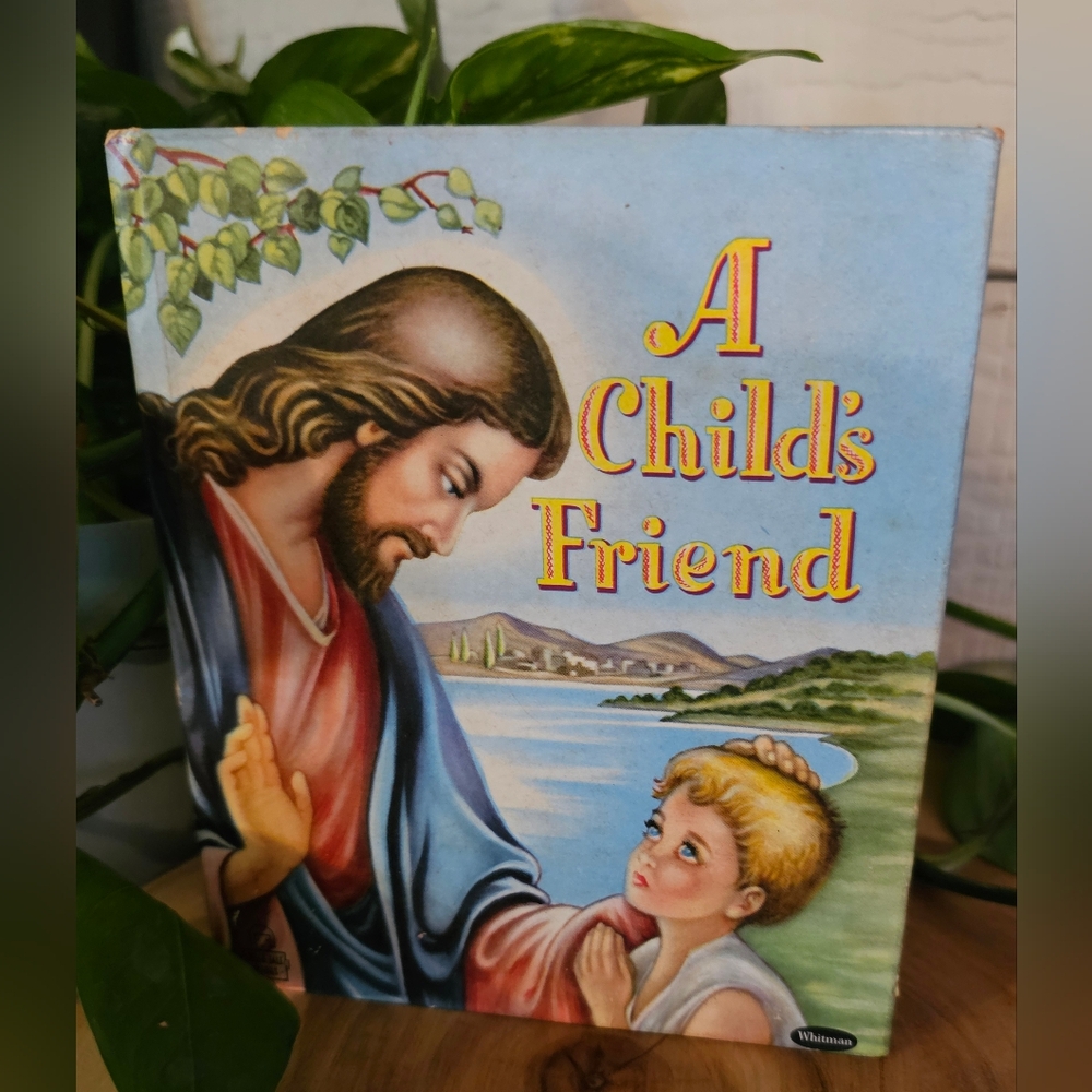 Vintage 1953 A Child's Friend' Whitman Tell-A-Tale Robbie Trent Picture Book